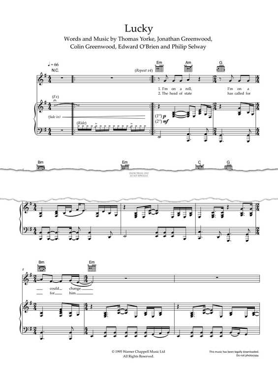 Product gallery: Page 1 of 1 Lucky, Radiohead