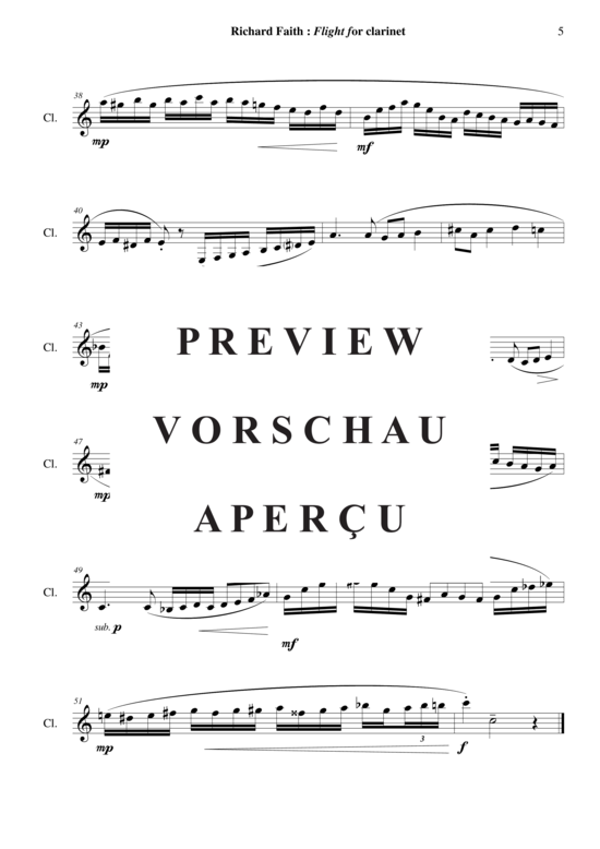 Product gallery: Page 6 of 6 Flight , , (Clarinet)