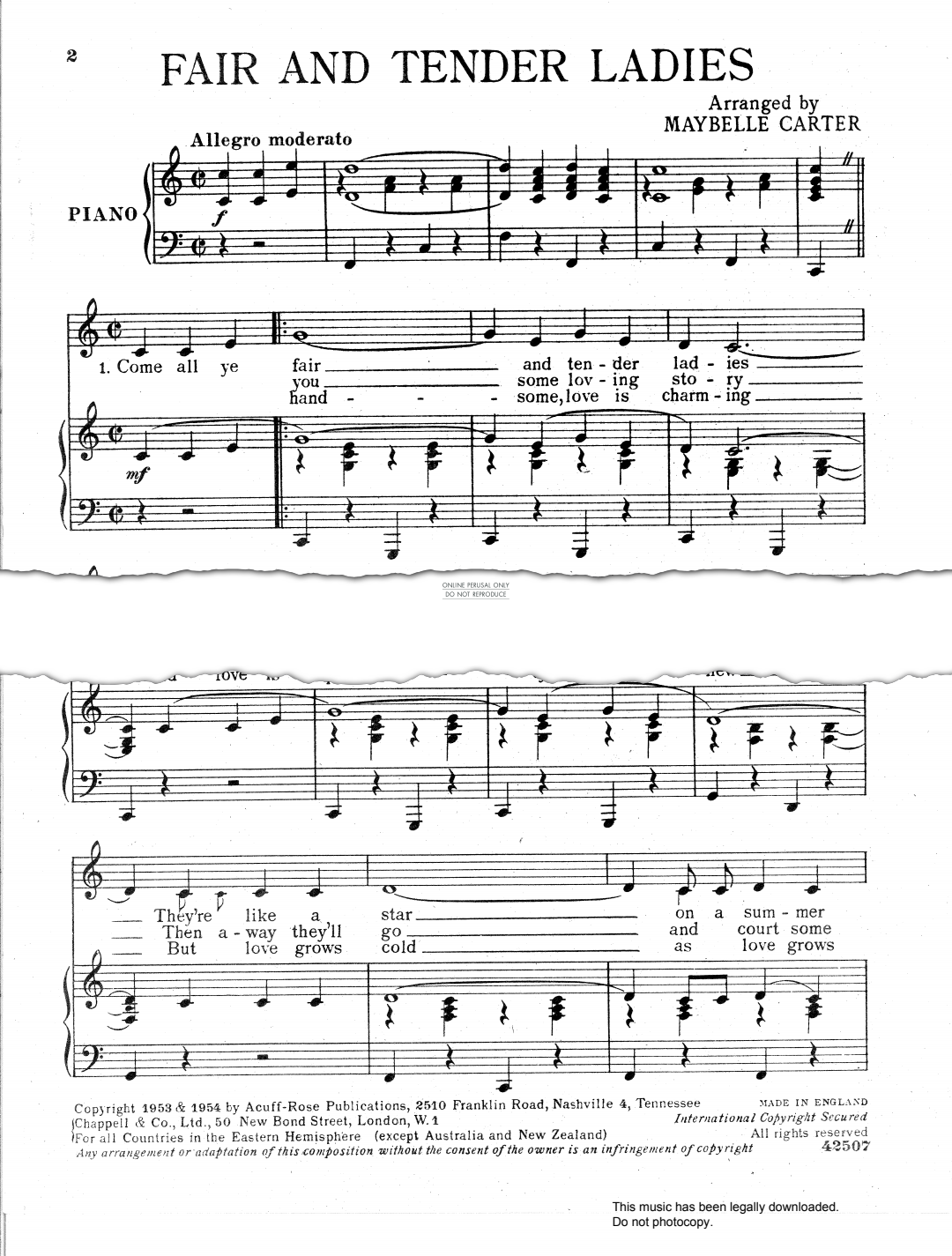 gallery: Fair And Tender Ladies, 