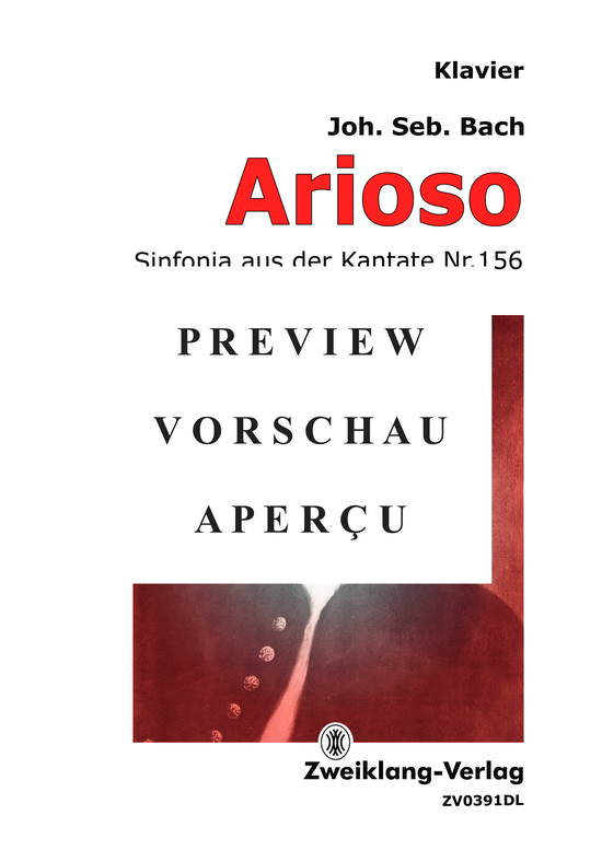 gallery: Arioso (Sinfonia aus der Kantate Nr. 156) , , Klavier Solo