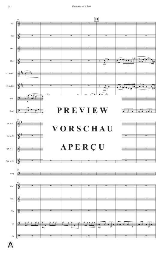 Produktgalerie: Seite 17 von 21 Fantasia on a Row , , (Orchester)