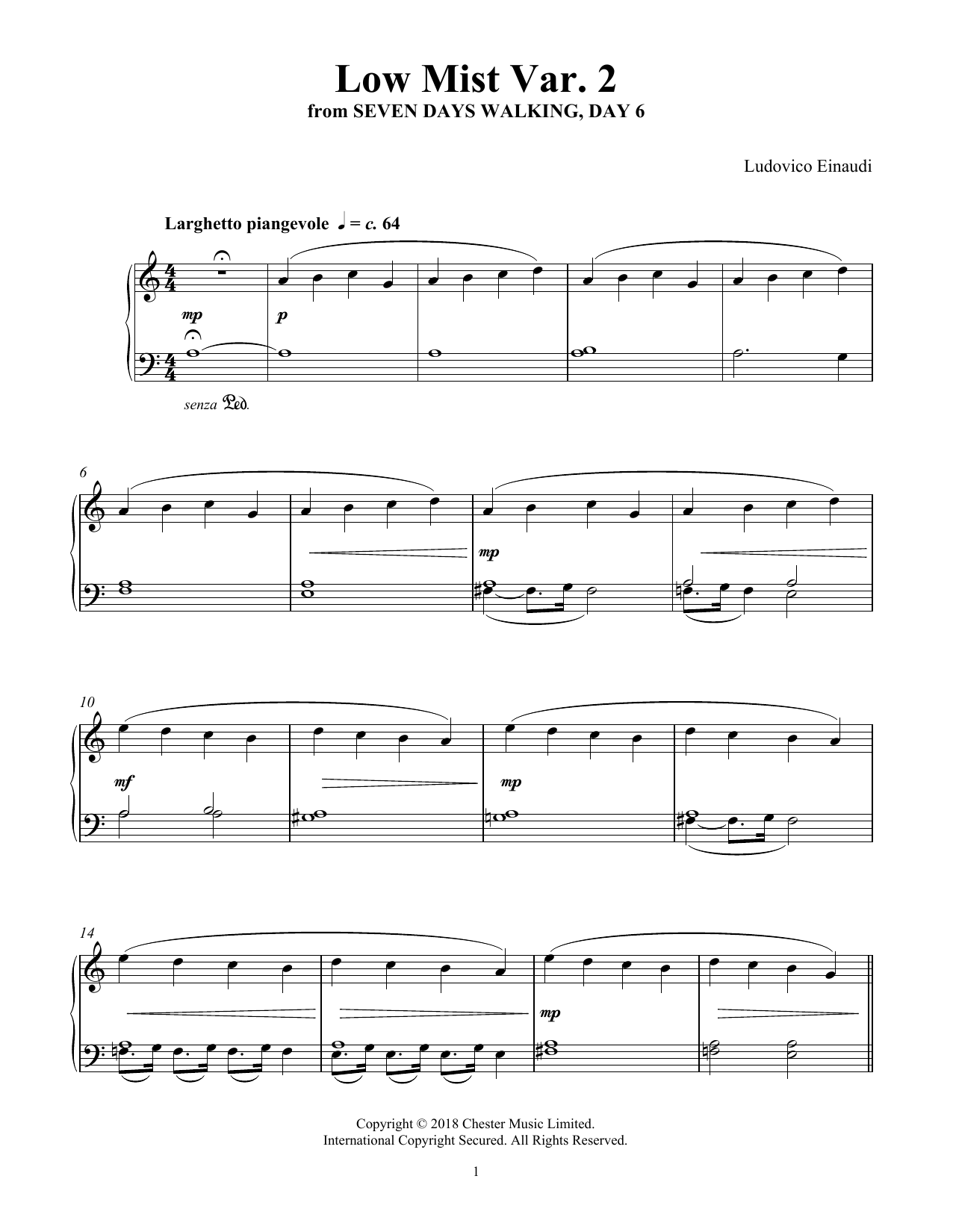 Produktbild zu: Low Mist Var. 2 (from Seven Days Walking: Day 6)