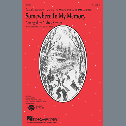 cover: Somewhere In My Memory (from Home Alone) (arr. Audrey Snyder), John Williams, Chor