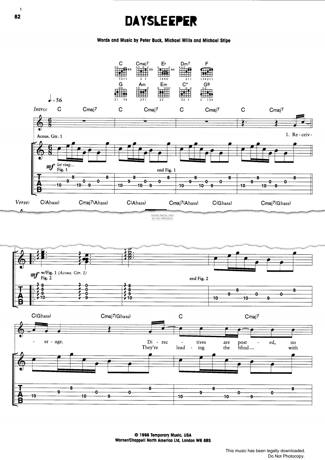 Product gallery: Page 1 of 1 Daysleeper, R.E.M.