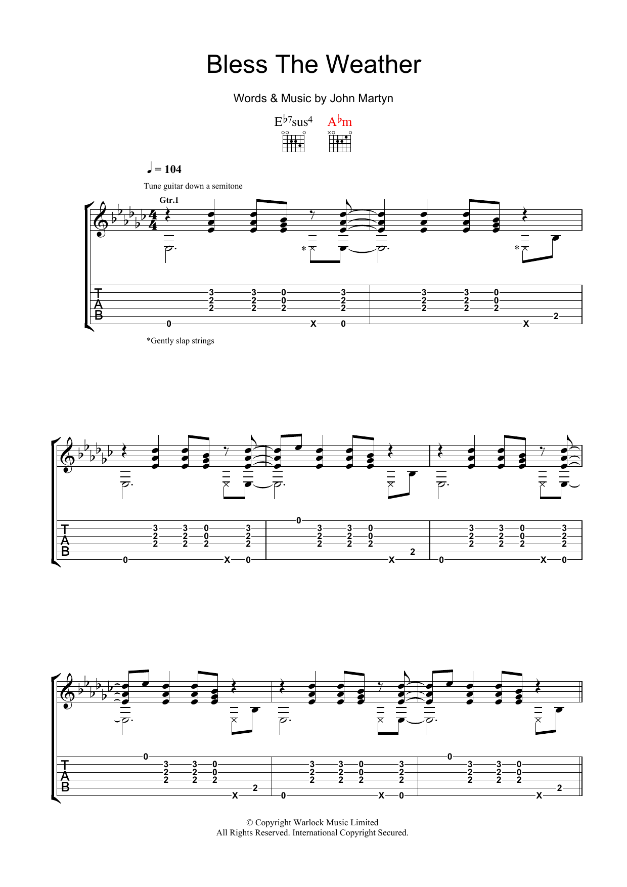 Produktgalerie: Seite 1 von 1 Bless The Weather, John Martyn, Gitarre