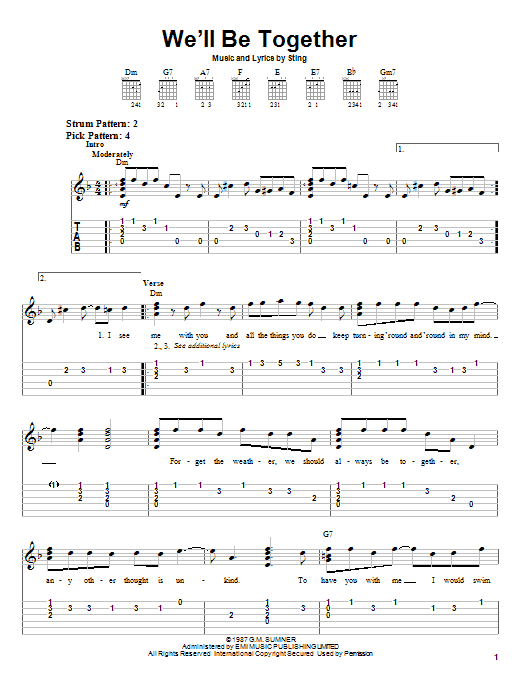 Product gallery: Page 1 of 1 We'll Be Together, Sting