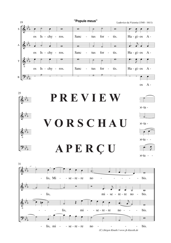 gallery: Popule meus , , (Gemischter Chor)