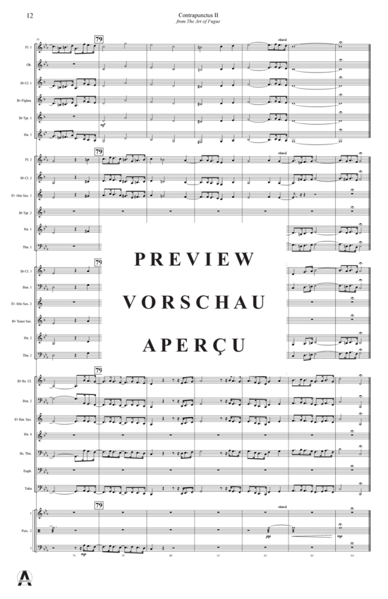 Produktgalerie: Seite 15 von 15 Contrapunctus 2 aus Kunst der Fuge , , (Concert Band)