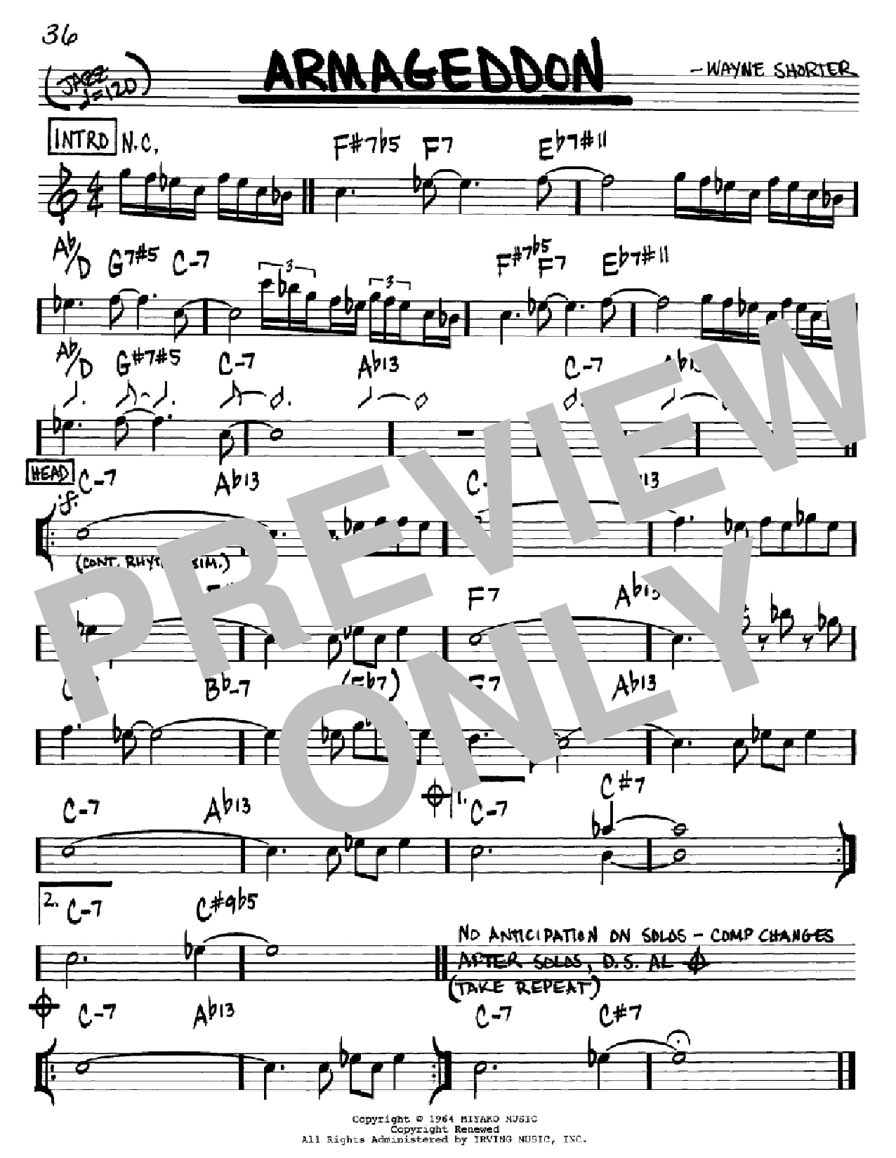 Produktbild zu:  Armageddon - Wayne Shorter