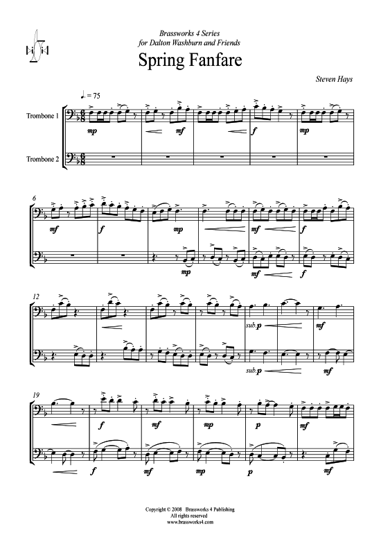 Product picture to: Spring Fanfare Steven Hays