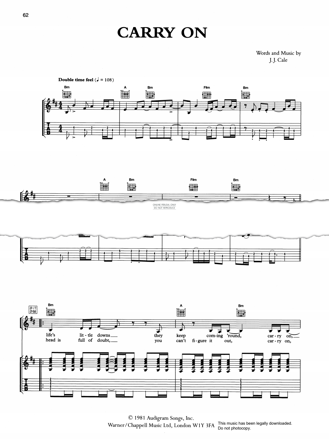 Product gallery: Page 1 of 1 Carry On, J J Cale