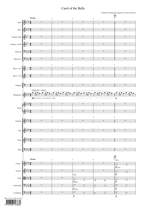 Produktbild zu: Carol of the BellsDesmond Earley