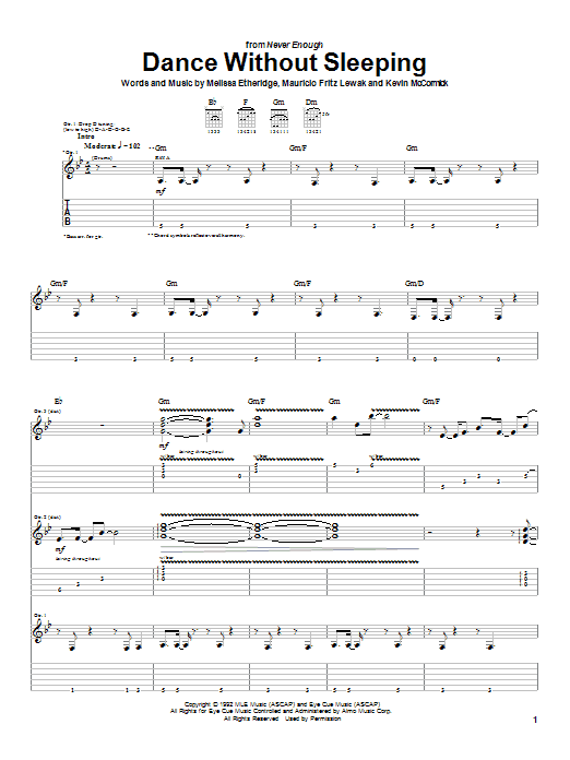 Product gallery: Page 1 of 1 Dance Without Sleeping, Melissa Etheridge