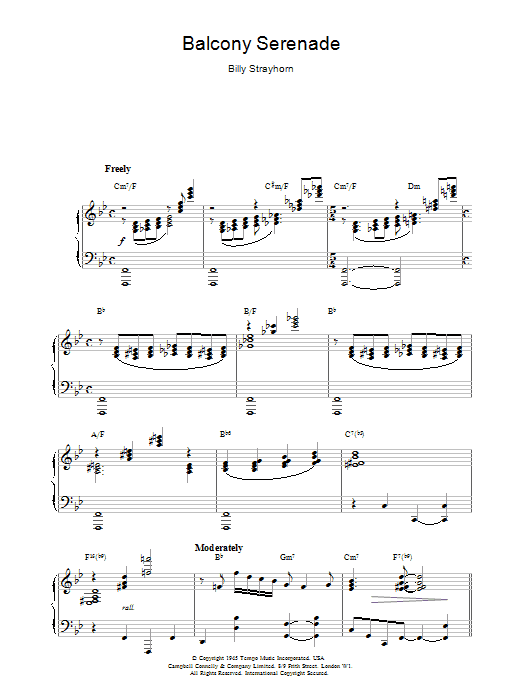 Product gallery: Page 1 of 1 Balcony Serenade, Billy Strayhorn