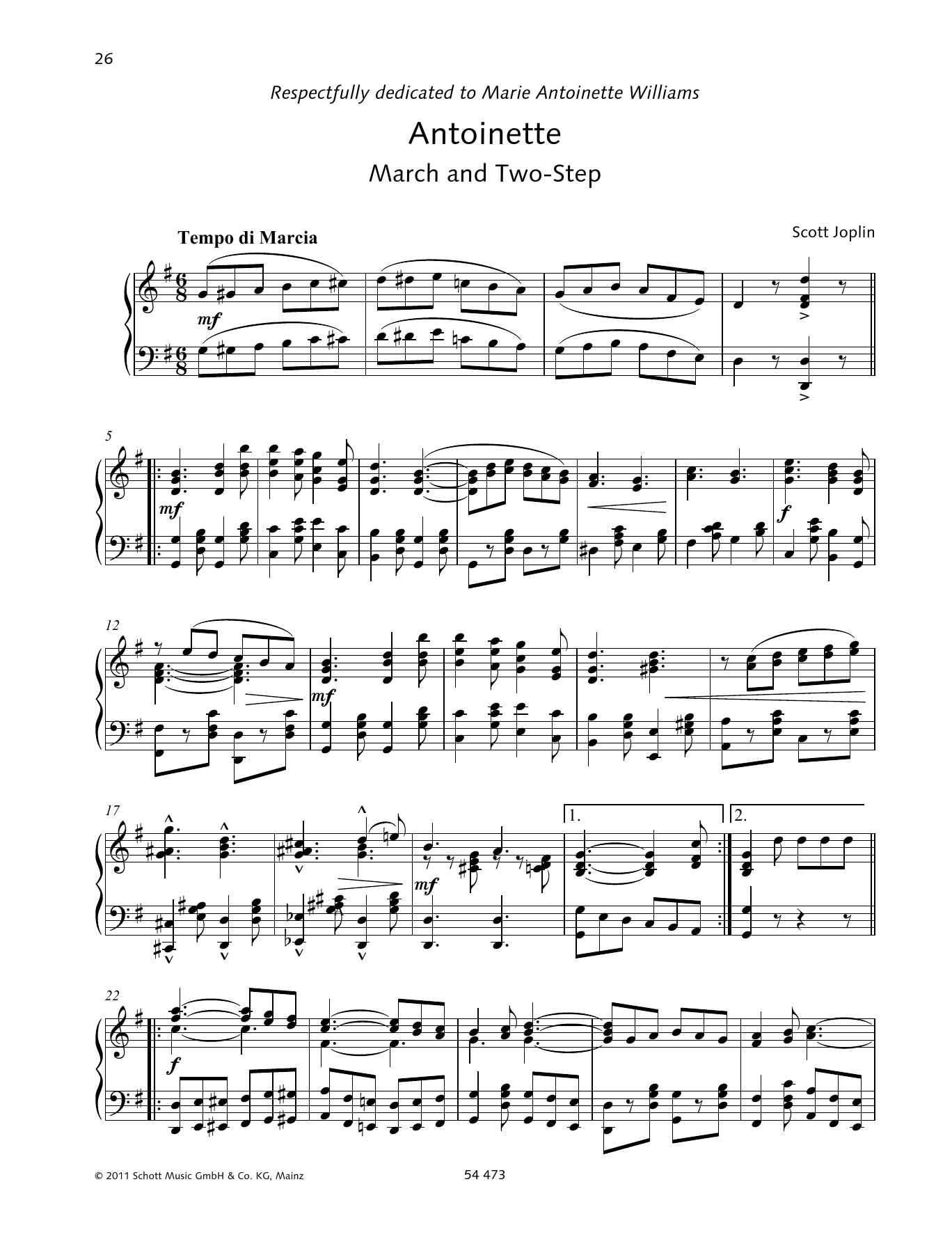 Product gallery: Page 1 of 1 Antoinette, Scott Joplin