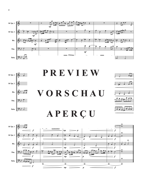 Produktgalerie: Seite 5 von 10 Fuge Nr. 1 in Bb , , (Blechbläserquintett)