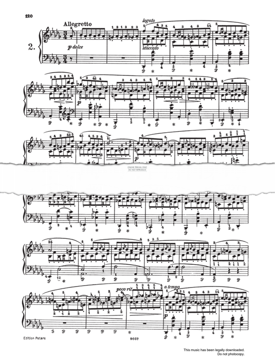 Produktgalerie: Seite 1 von 1 Etüde No.2 (from 'Trois nouvelles études'), Frederic Chopin, Klavier