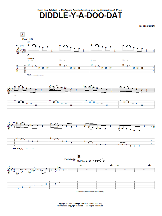 Produktgalerie: Seite 1 von 1 Diddle-Y-A-Doo-Dat, Joe Satriani, Gitarre