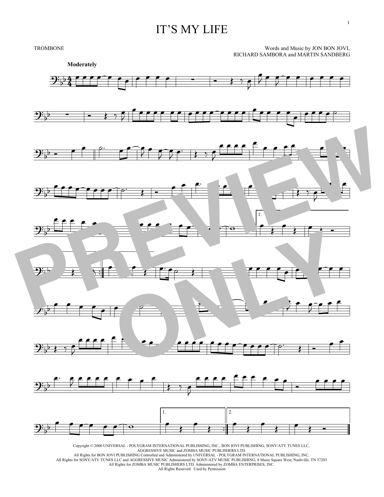 Product gallery: Page 1 of 1 It's My Life, Bon Jovi