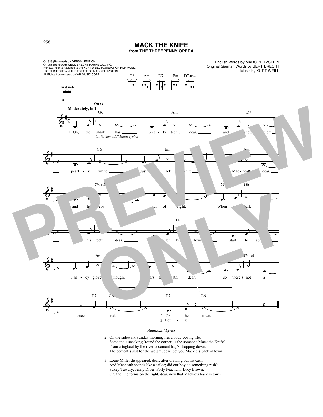 Produktbild zu: Mack The Knife