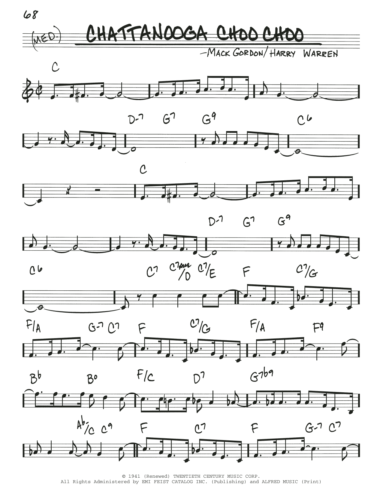 Produktbild zu:  Chattanooga Choo Choo - Harry Warren