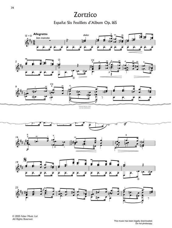 gallery: Zortzico (from España: Six Feuillets d’Album Op. 165), Isaac Albeniz