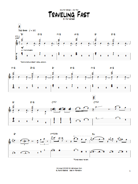 Product gallery: Page 1 of 1 Traveling Fast, Pat Metheny