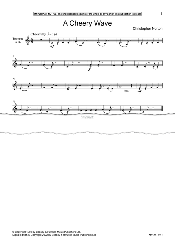 Produktgalerie: Seite 1 von 1 A Cheery Wave, Christopher Norton, Klavier, Trompete