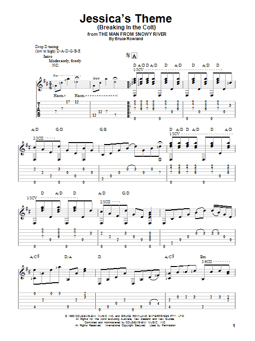 Produktbild zu: Jessica's Theme (Breaking In The Colt) (from The Man From Snowy River)