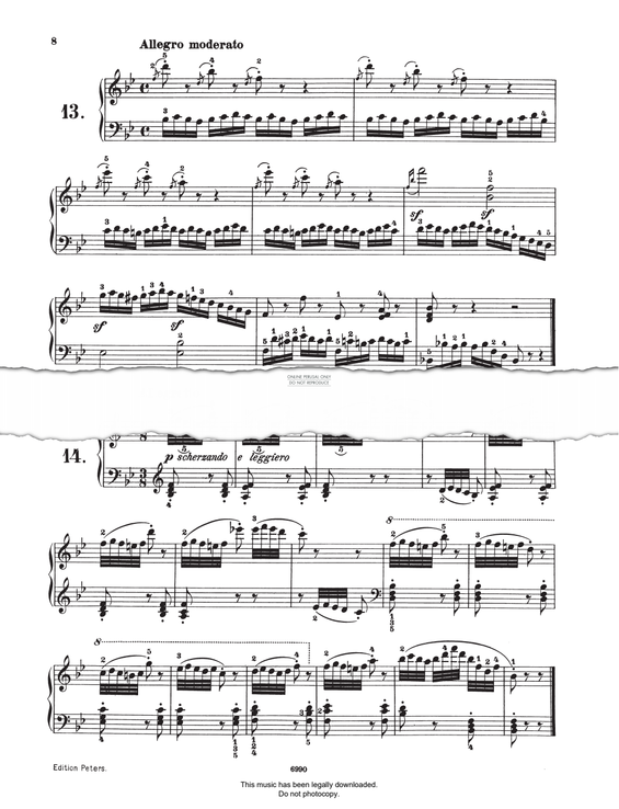 Produktgalerie: Seite 1 von 1 Study (Op. 821, No.13), Carl Czerny, Klavier