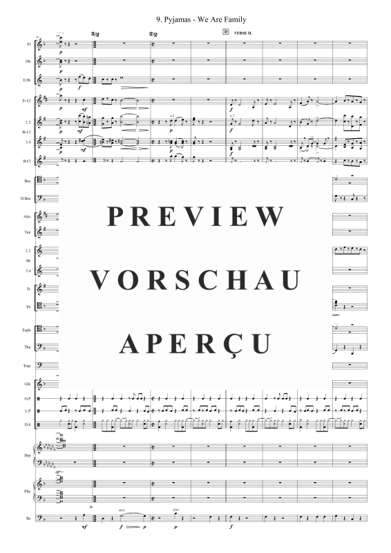 Produktgalerie: Seite 6 von 11 Pyjamas - We Are Family, , Blasorchester