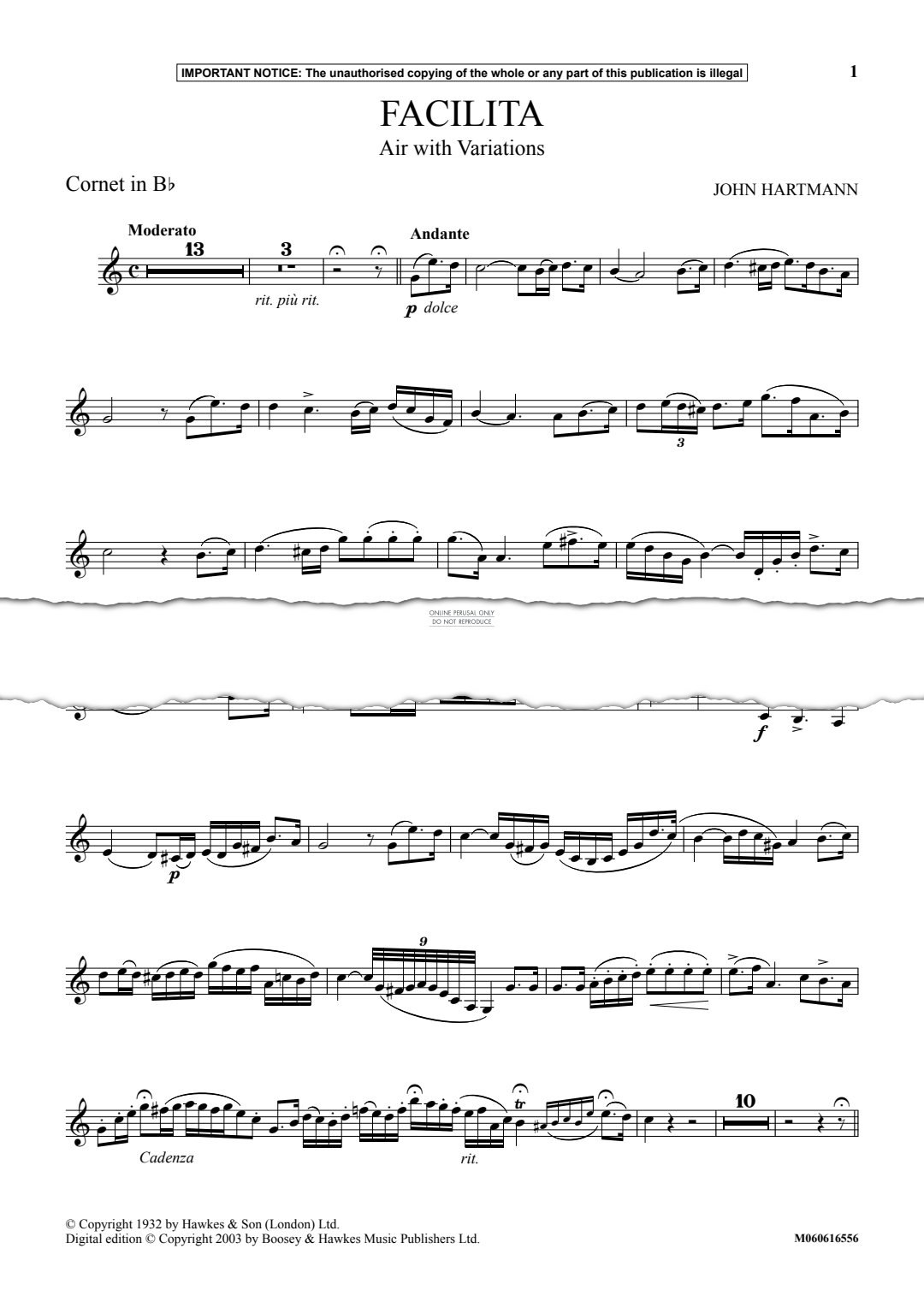 Produktgalerie: Seite 1 von 1 Facilita (Air with Variations), John Hartmann, Klavier, Trompete