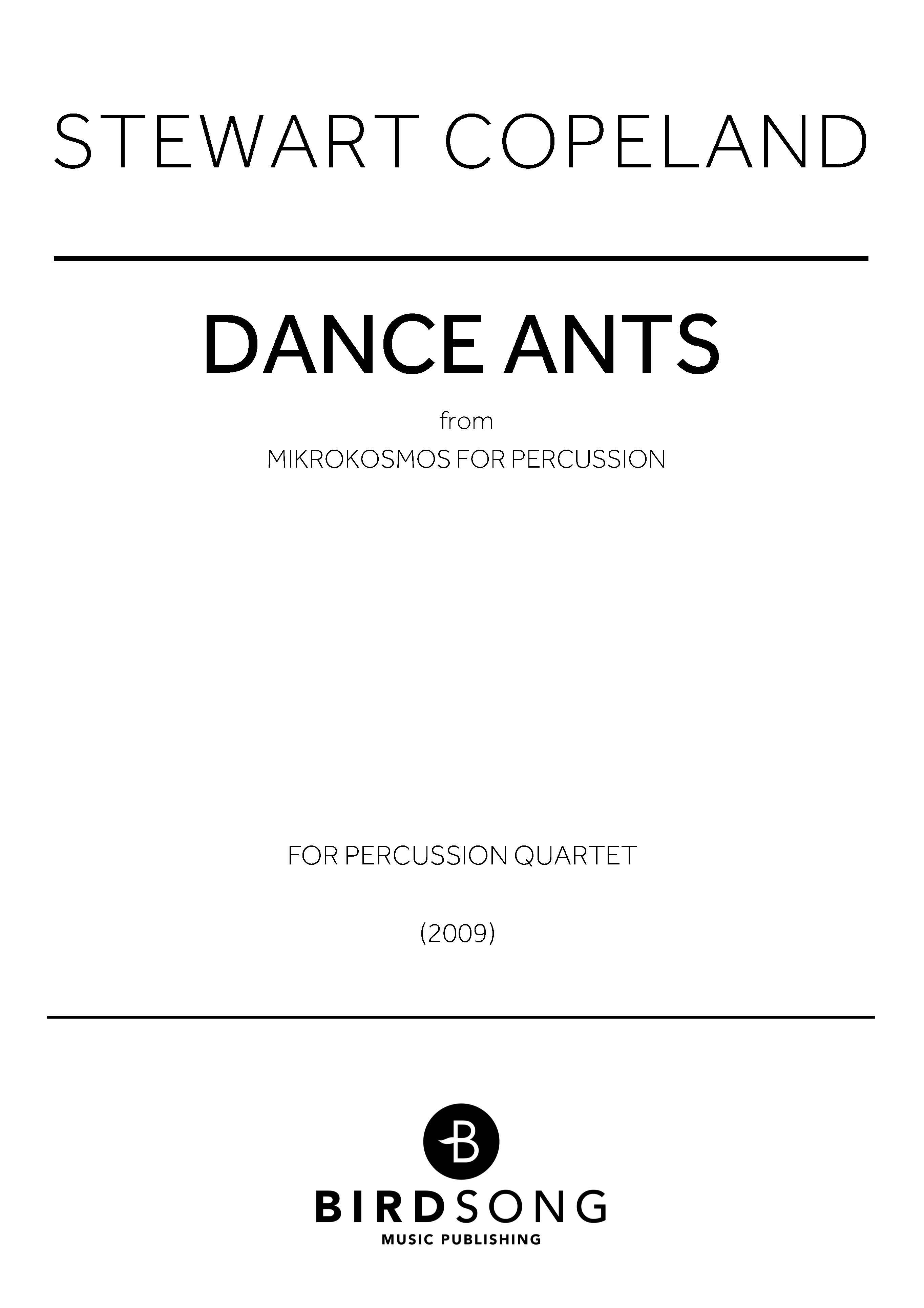 Produktbild zu: Dance Ants (Mikrokosmos for Percussion)