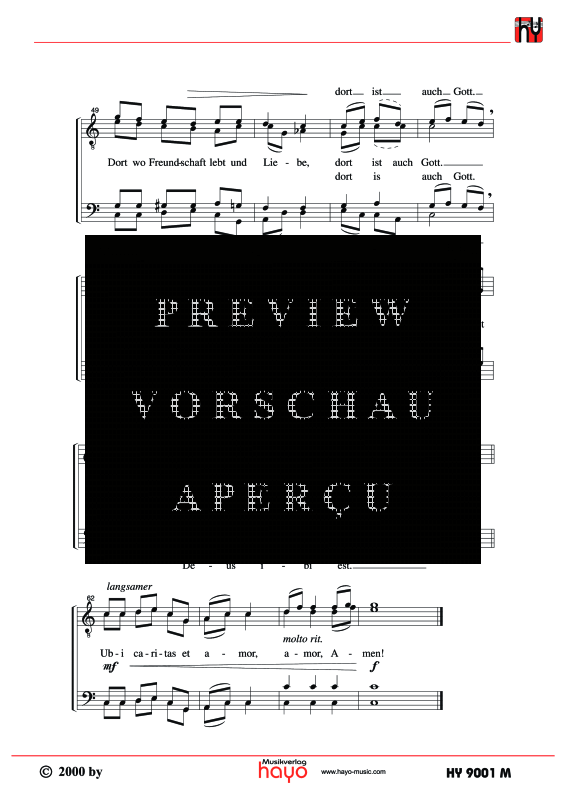 Product gallery: Page 8 of 9 Ubi Caritas, , (male choir)