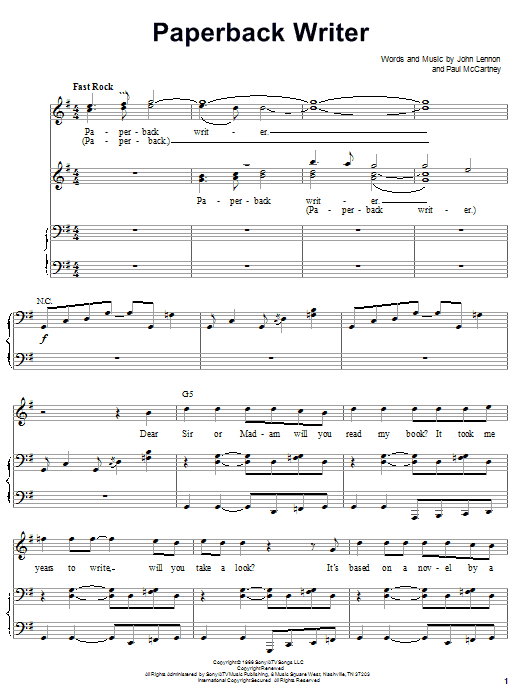 Product picture to:  Paperback Writer - The Beatles