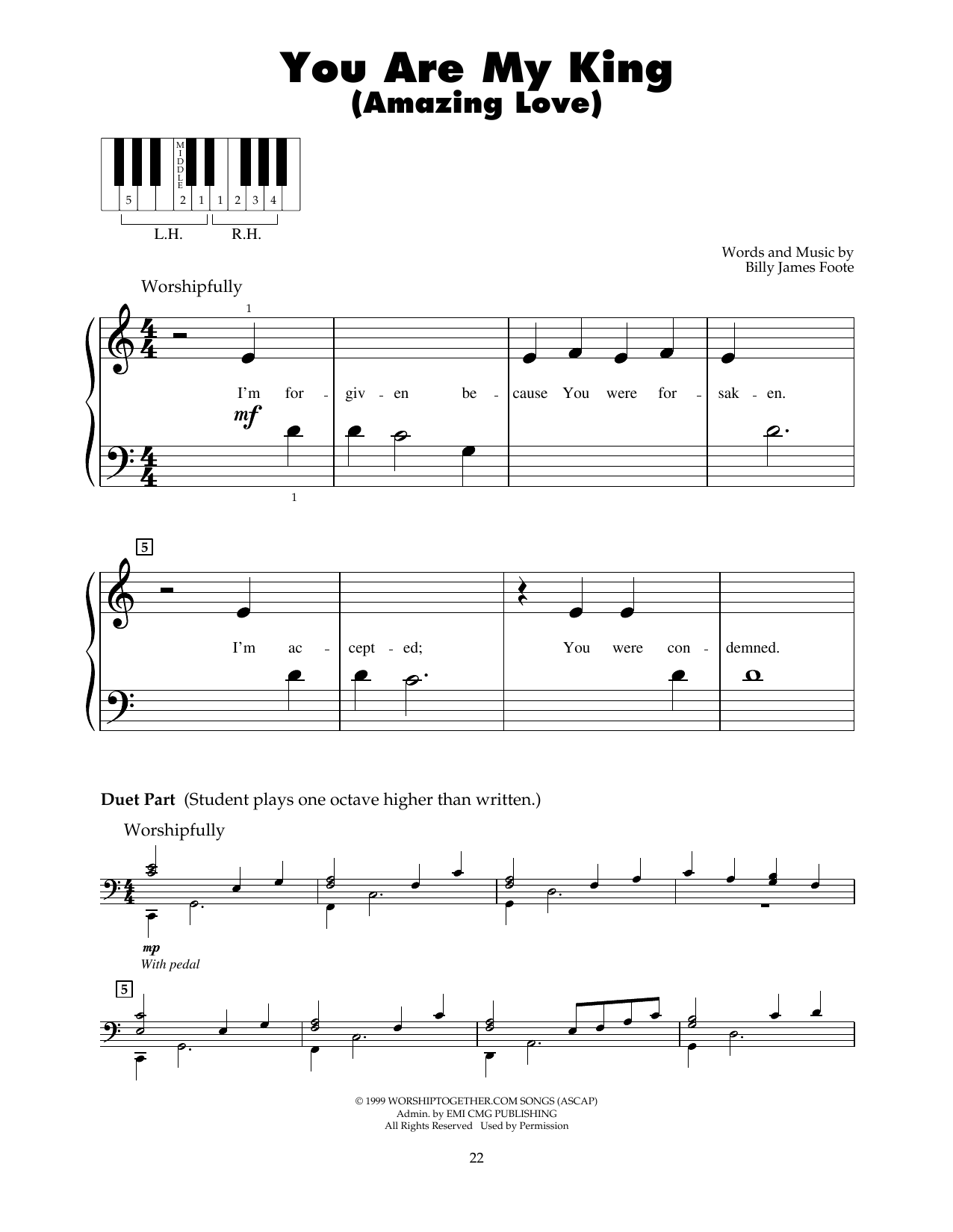Produktgalerie: Seite 1 von 1 You Are My King (Amazing Love), Newsboys, Klavier