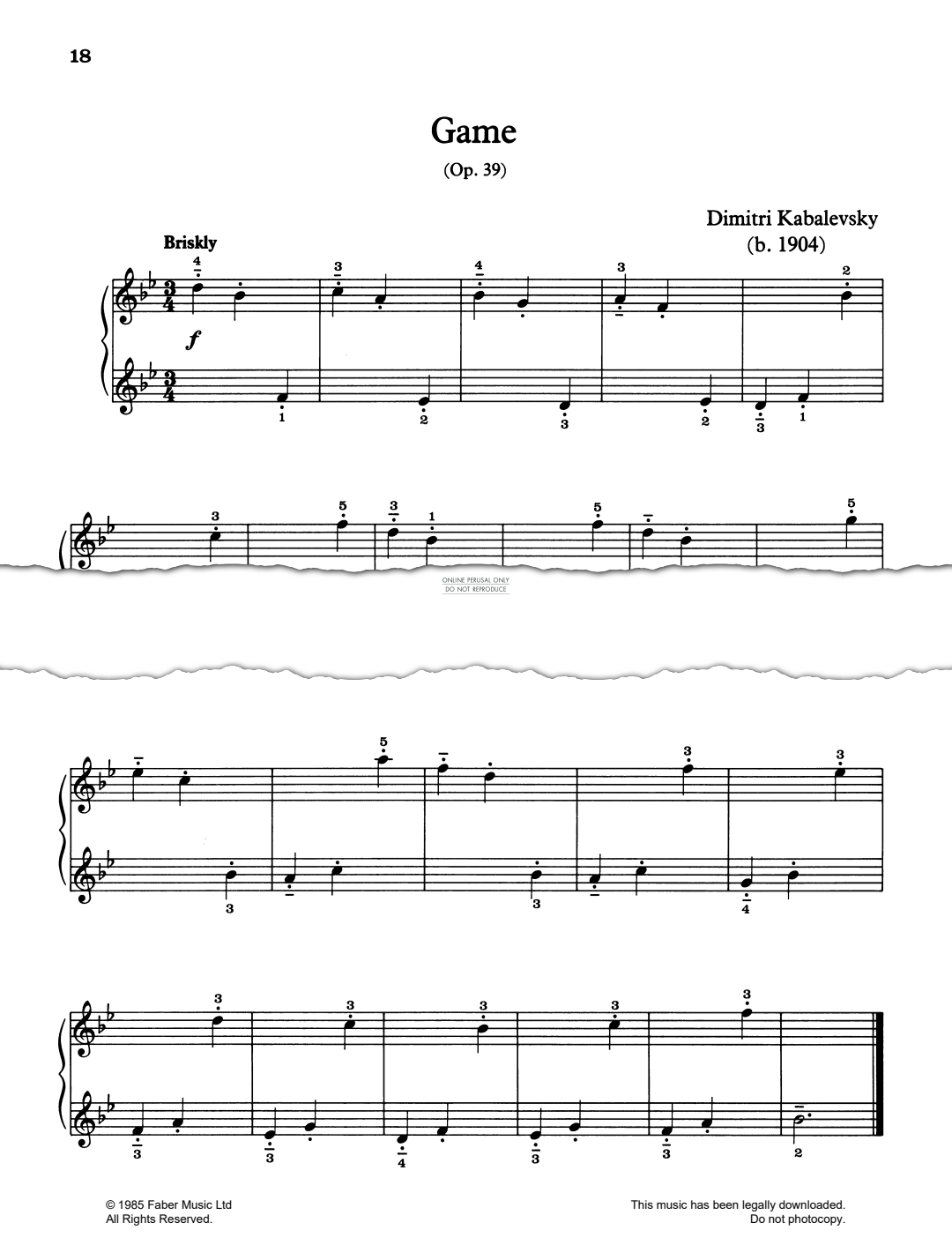 gallery: Game Op.39, Dmitri Kabalevsky