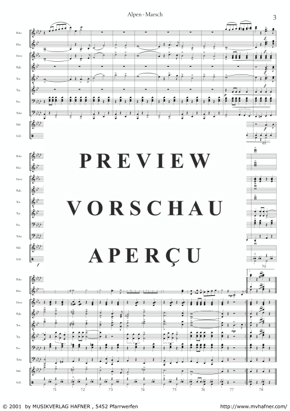 gallery: Alpen-Marsch, , (large wind orchestra)