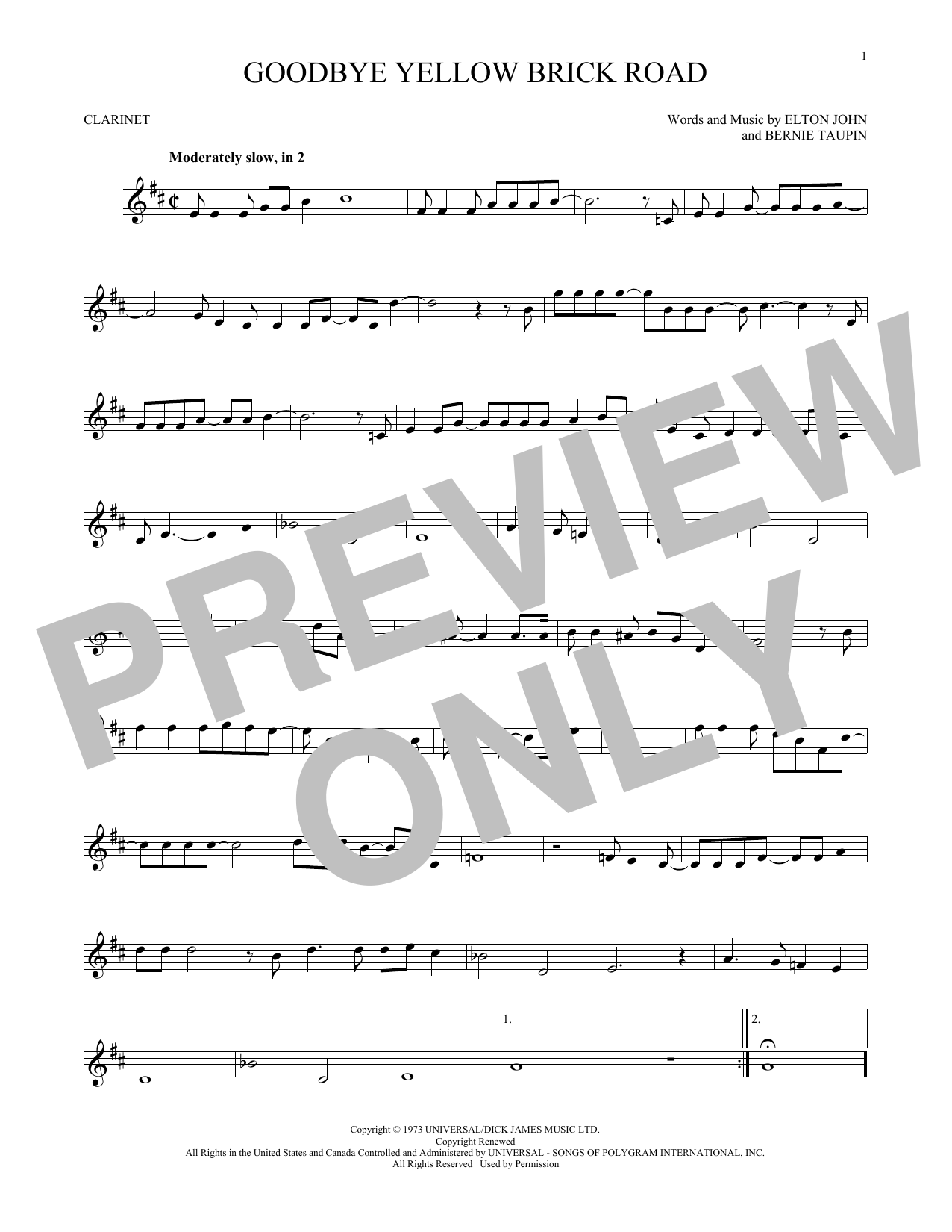 Product gallery: Page 1 of 1 Goodbye Yellow Brick Road, Elton John