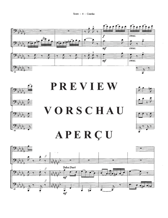 Product gallery: Page 6 of 18 Czardas , , (Tuba Quartett EETT)