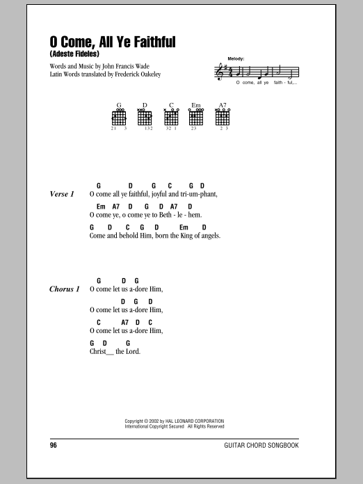 Produktbild zu: O Come, All Ye Faithful (Adeste Fideles)