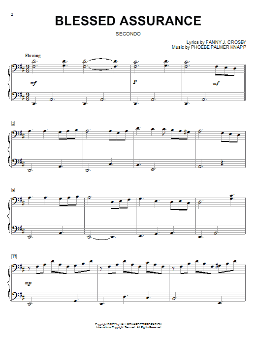 Product picture to: Blessed Assurance (arr. Larry Moore)