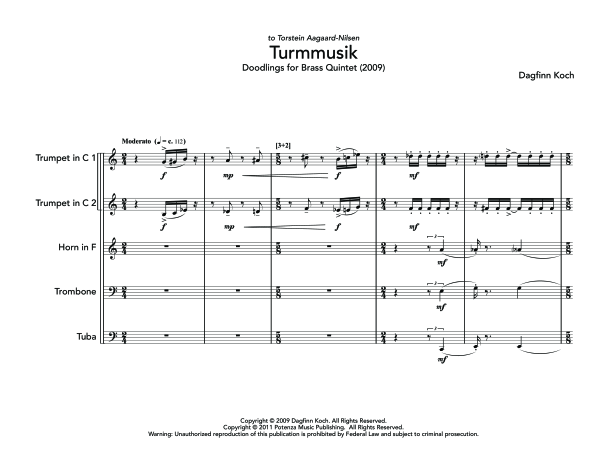 Produktgalerie: Seite 1 von 11 Turmmusik, , (Blechbläser Quintett)