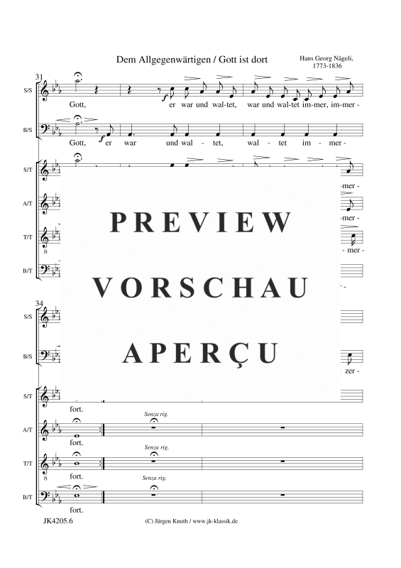 gallery: Dem Allgegenwärtigen - Gott ist dort (Rundgesang), , Gemischter Chor SSATTB