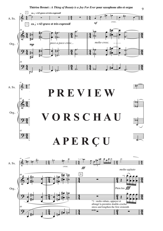 Product gallery: Page 10 of 21 A Thing Of Beauty is a Joy For Ever , , (alto saxophone + organ)