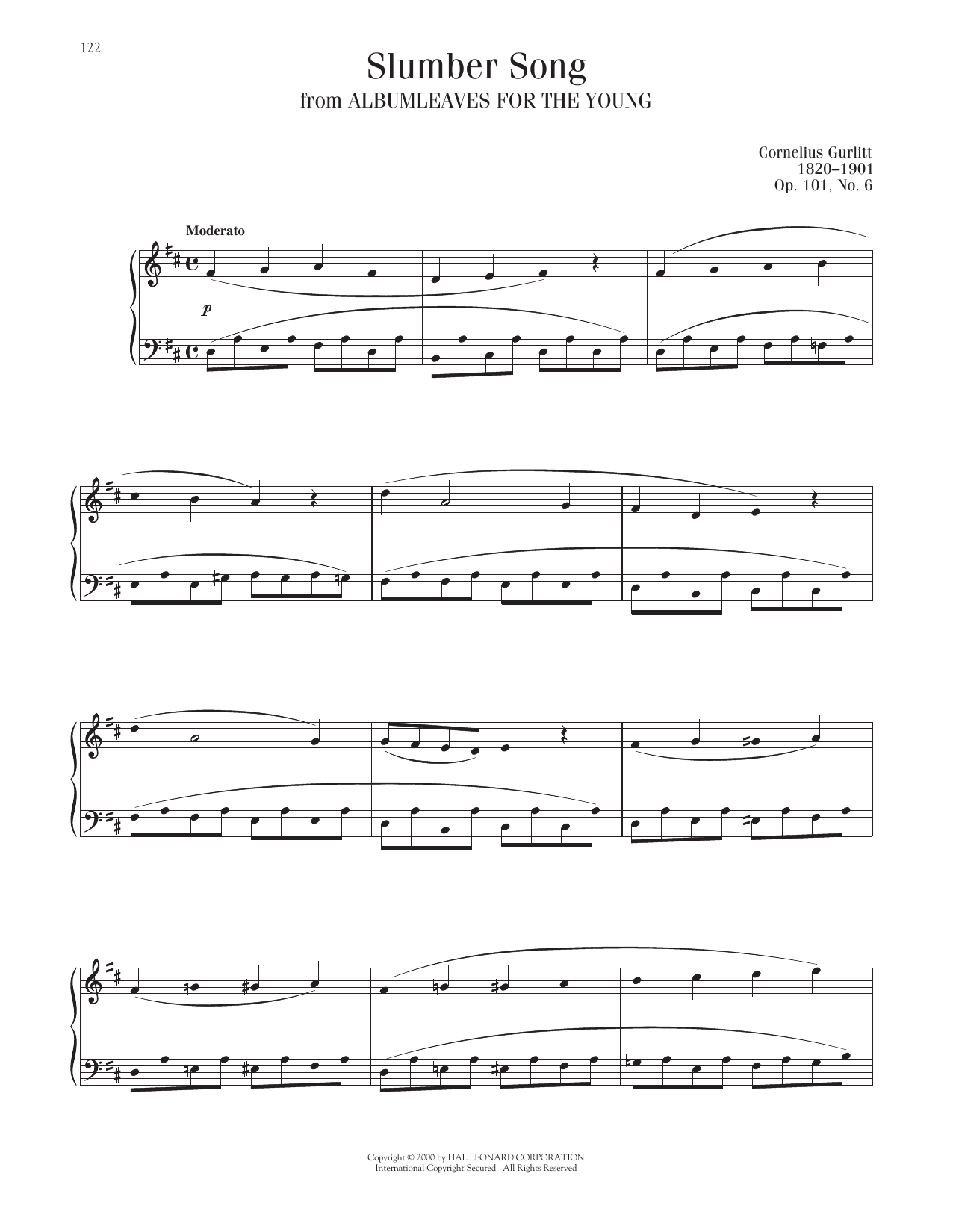 Product picture to: Slumber Song, Op. 101, No. 6