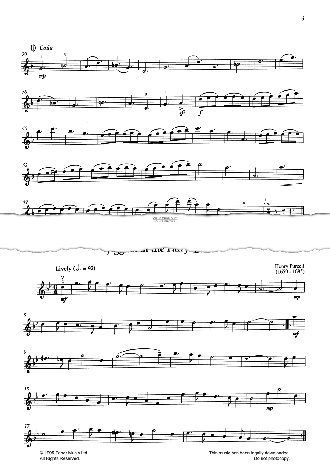 Product gallery: Page 1 of 1 Jigg (from 'The Fairy Queen'), Henry Purcell