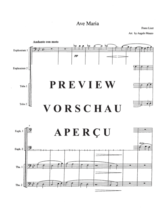 Product gallery: Page 3 of 19 Ave Maria , , (Tuba Quartett EETT)