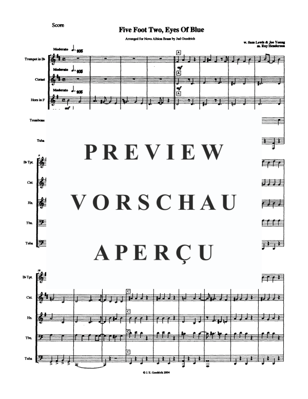 Produktgalerie: Seite 3 von 11 Five Foot Two, Eyes of Blue, , Blechbläserquintett