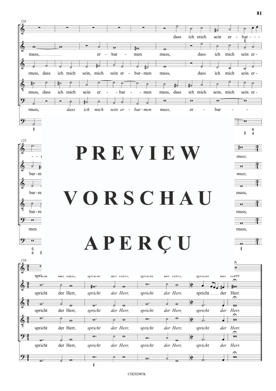 gallery: Ist nicht Ephraim mein treuer Freund, , (Gemischter Chor 6-stimmig)